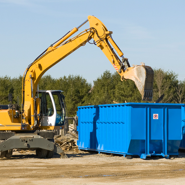 what happens if the residential dumpster is damaged or stolen during rental in Reily